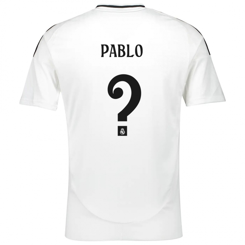 Niño Camiseta Pablo Ramón #0 Blanco 1ª Equipación 2024/25 La Camisa Perú