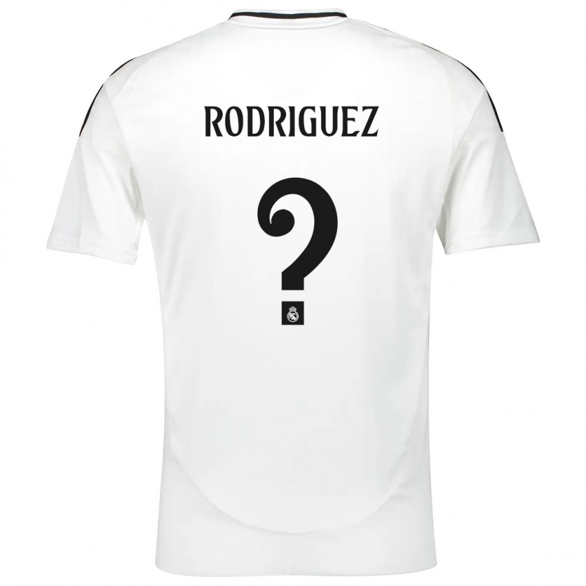 Niño Camiseta Alvaro Rodriguez #0 Blanco 1ª Equipación 2024/25 La Camisa Perú