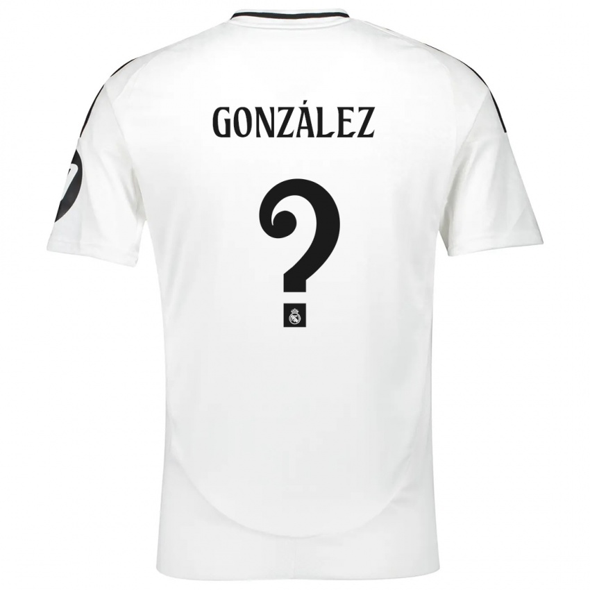 Niño Camiseta Álvaro González #0 Blanco 1ª Equipación 2024/25 La Camisa Perú