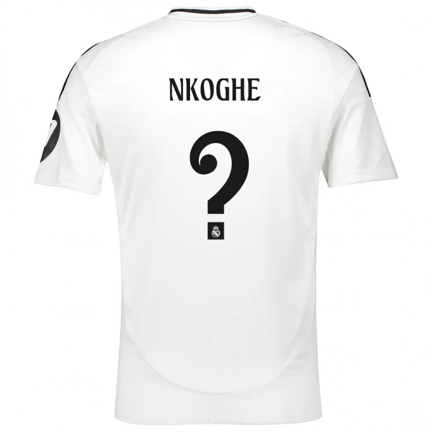 Niño Camiseta Ariel Nkoghe #0 Blanco 1ª Equipación 2024/25 La Camisa Perú