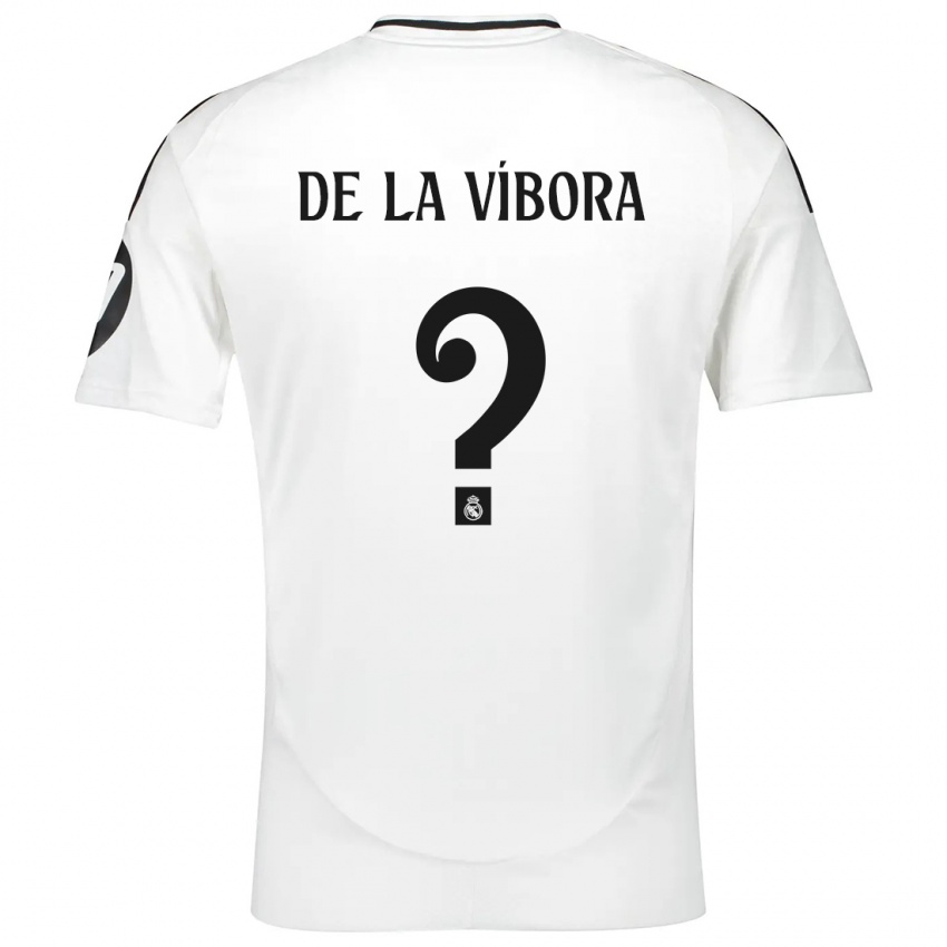 Niño Camiseta David De La Víbora #0 Blanco 1ª Equipación 2024/25 La Camisa Perú