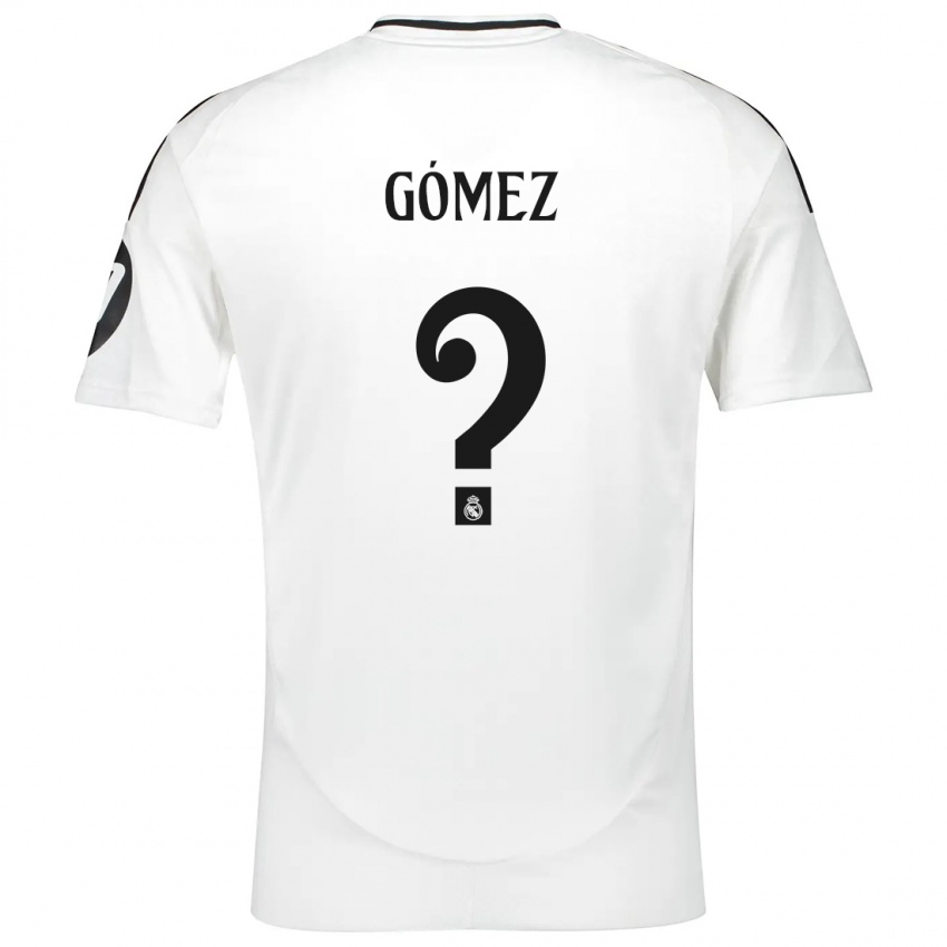 Niño Camiseta Aarón Gómez #0 Blanco 1ª Equipación 2024/25 La Camisa Perú