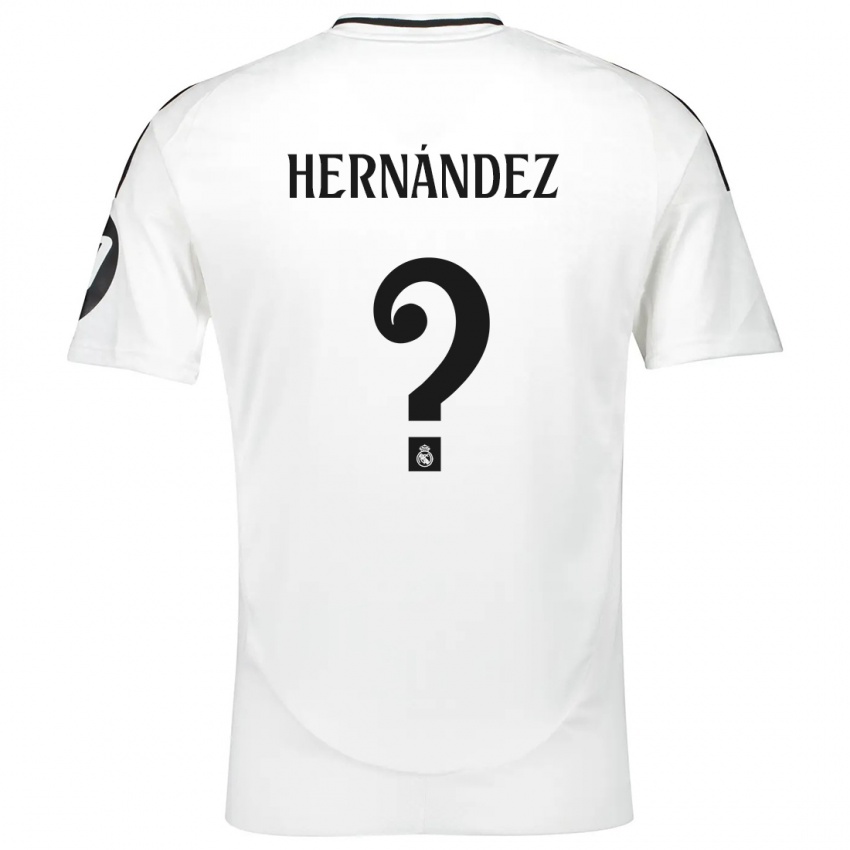 Niño Camiseta Enaitz Hernández #0 Blanco 1ª Equipación 2024/25 La Camisa Perú