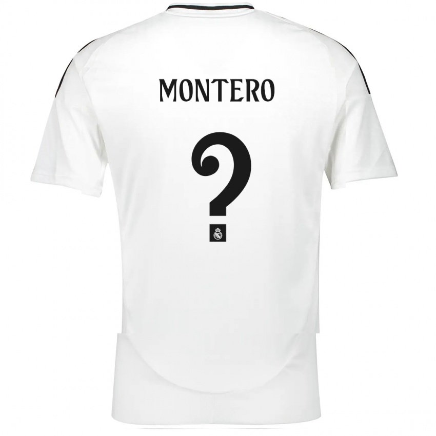 Niño Camiseta Ruben Montero #0 Blanco 1ª Equipación 2024/25 La Camisa Perú