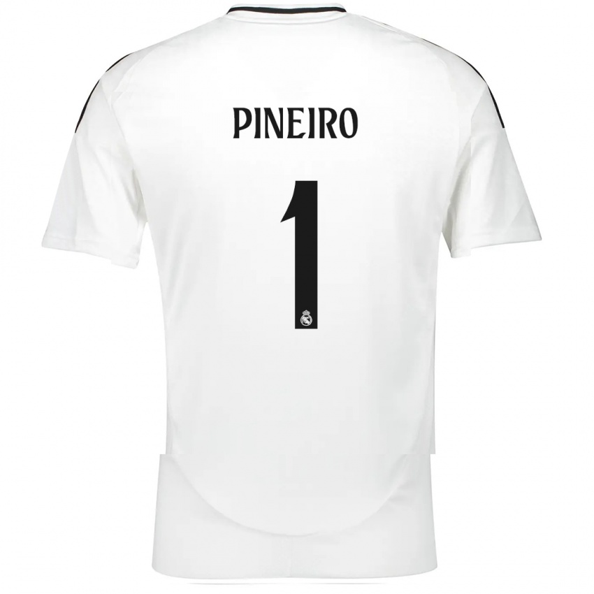 Niño Camiseta Diego Pineiro #1 Blanco 1ª Equipación 2024/25 La Camisa Perú