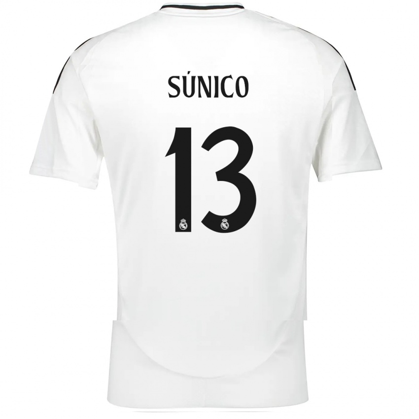 Niño Camiseta Guille Súnico #13 Blanco 1ª Equipación 2024/25 La Camisa Perú