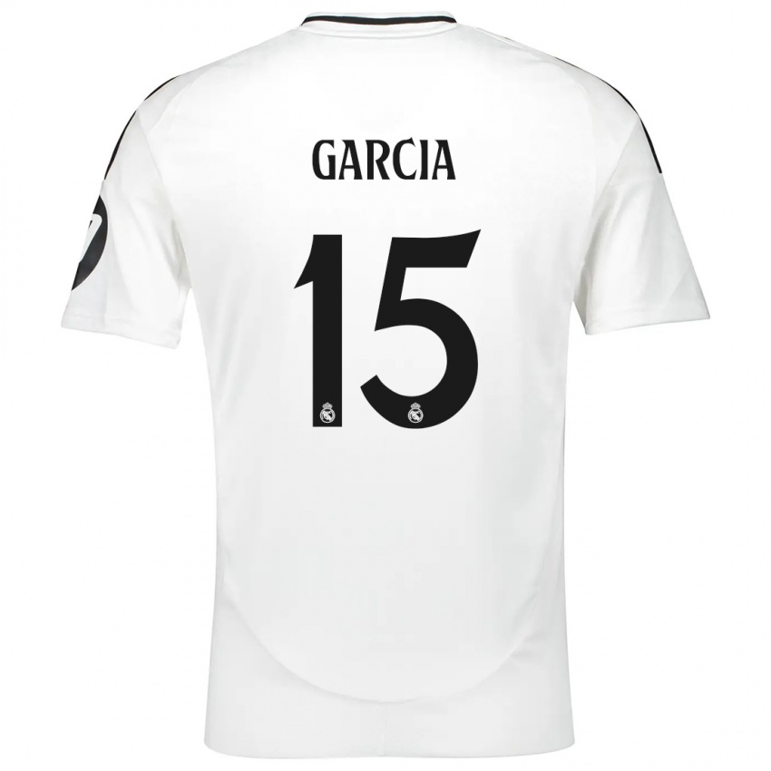 Niño Camiseta Sheila García #15 Blanco 1ª Equipación 2024/25 La Camisa Perú