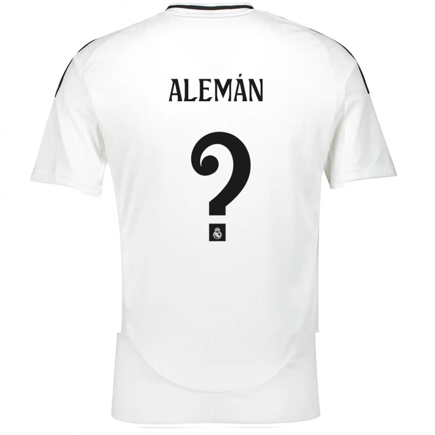 Niño Camiseta Alexander Alemán #0 Blanco 1ª Equipación 2024/25 La Camisa Perú