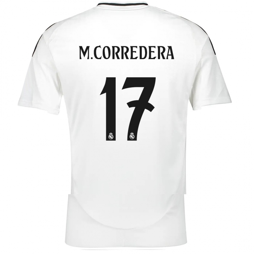 Niño Camiseta Marta Corredera #17 Blanco 1ª Equipación 2024/25 La Camisa Perú