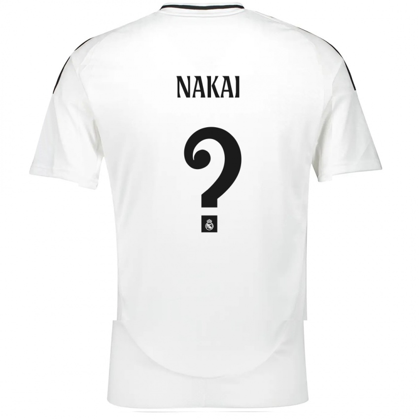 Niño Camiseta Takuhiro Nakai #0 Blanco 1ª Equipación 2024/25 La Camisa Perú