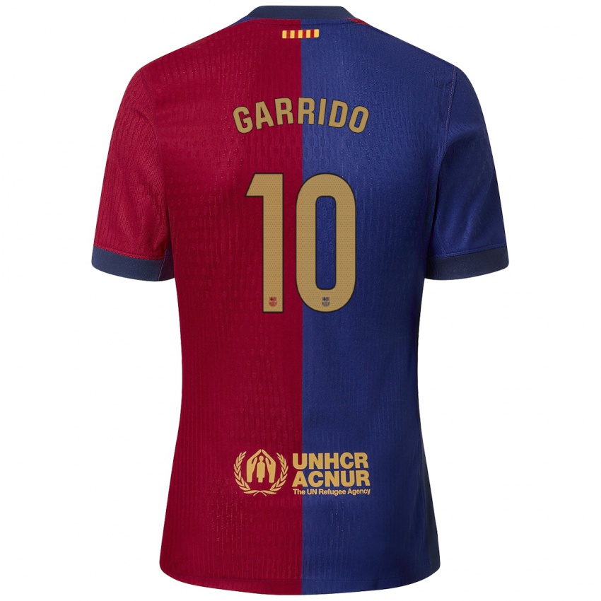 Niño Camiseta Aleix Garrido #10 Azul Rojo 1ª Equipación 2024/25 La Camisa Perú