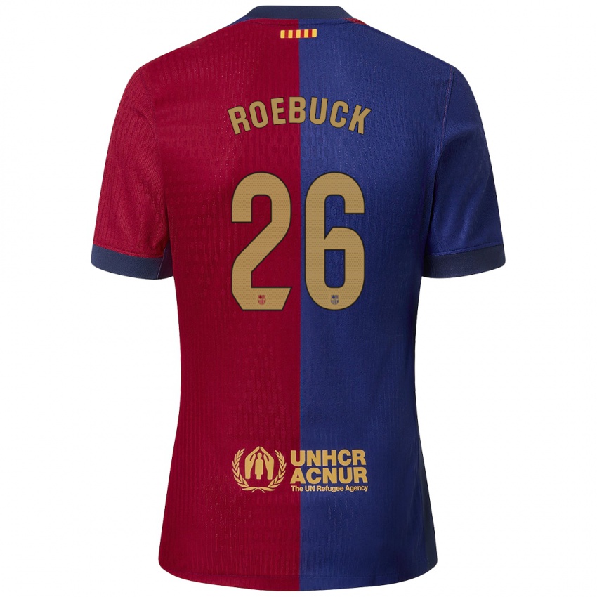 Niño Camiseta Ellie Roebuck #26 Azul Rojo 1ª Equipación 2024/25 La Camisa Perú