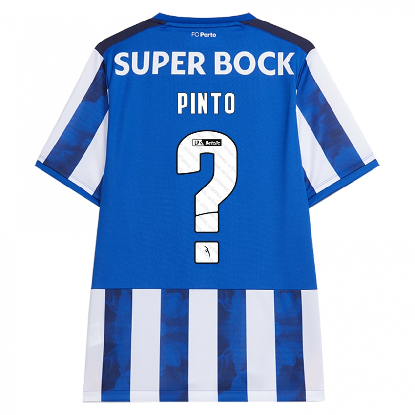 Niño Camiseta Gonçalo Pinto #0 Azul Blanco 1ª Equipación 2024/25 La Camisa Perú