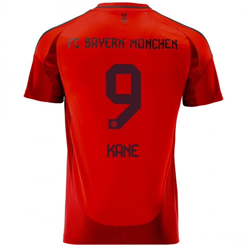 Niño Camiseta Harry Kane #9 Rojo 1ª Equipación 2024/25 La Camisa Perú