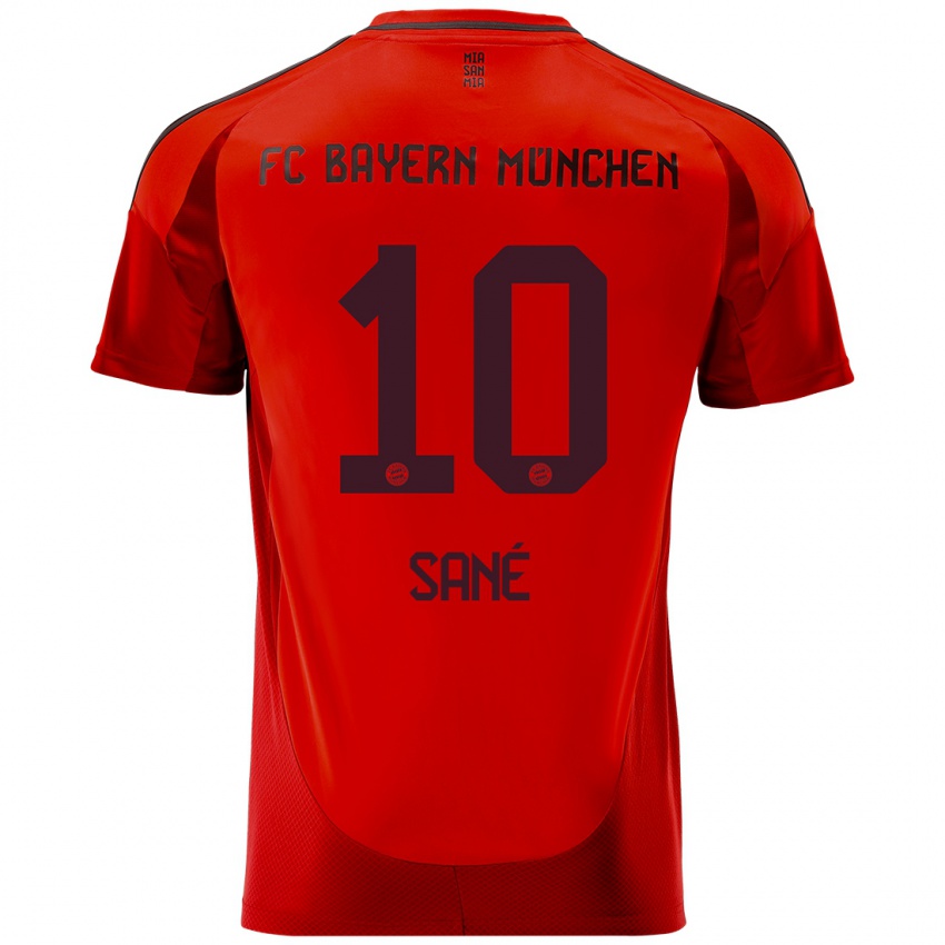 Niño Camiseta Leroy Sane #10 Rojo 1ª Equipación 2024/25 La Camisa Perú