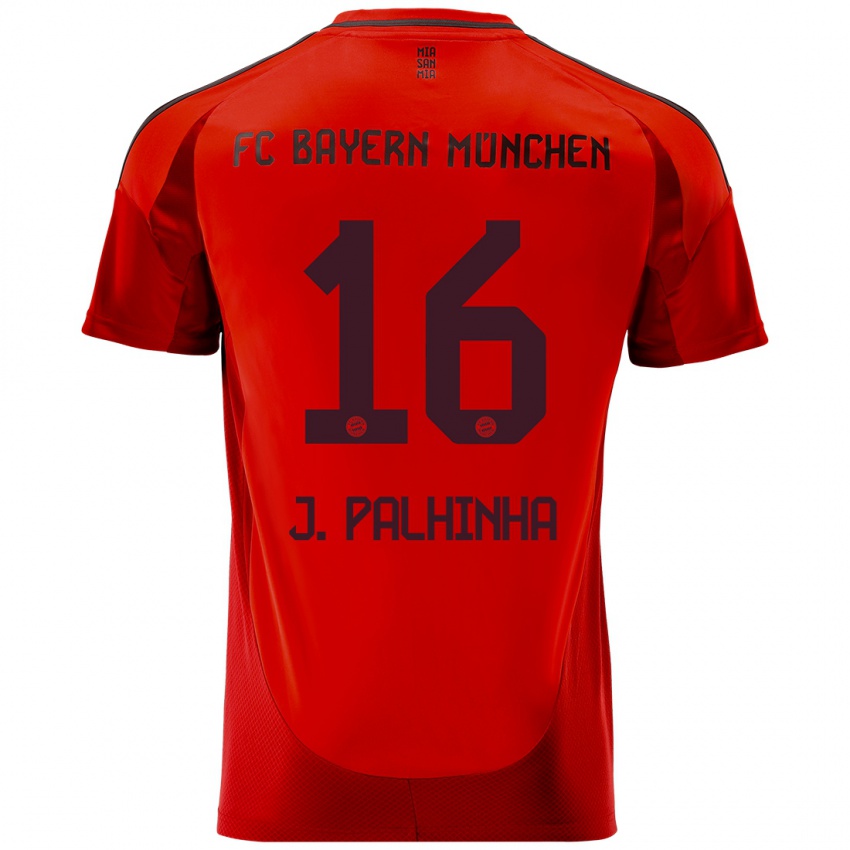 Niño Camiseta João Palhinha #16 Rojo 1ª Equipación 2024/25 La Camisa Perú