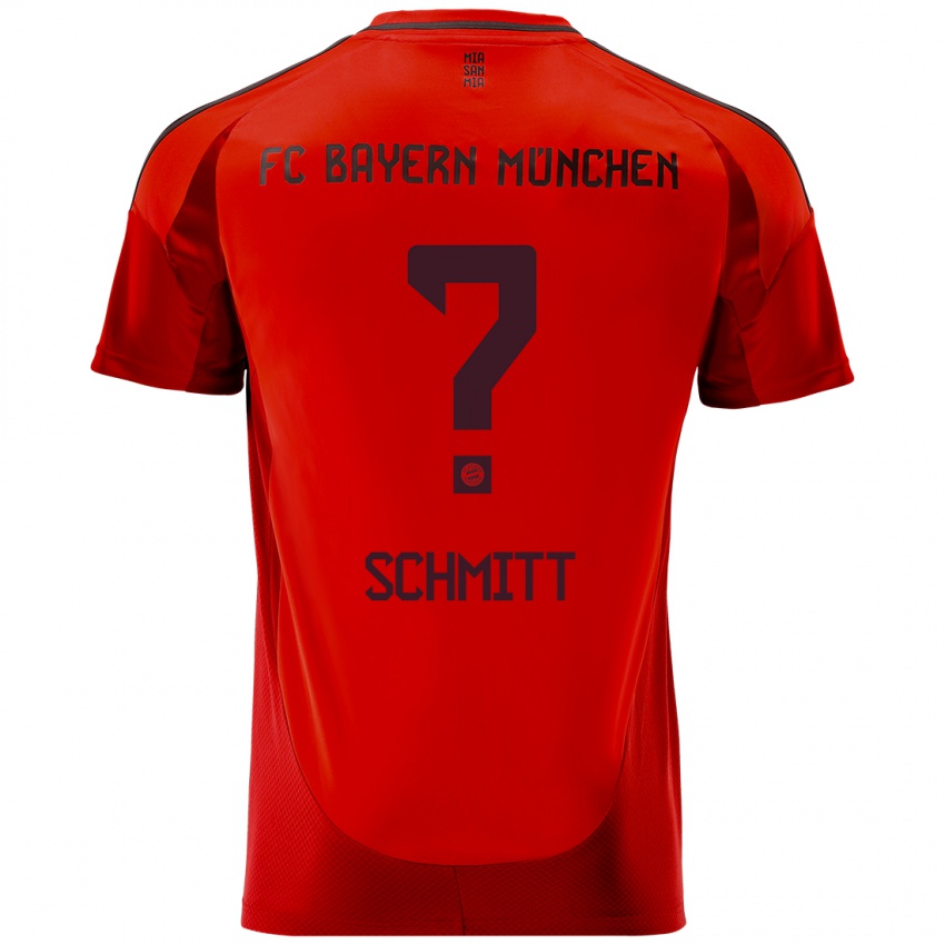 Niño Camiseta Max Schmitt #0 Rojo 1ª Equipación 2024/25 La Camisa Perú