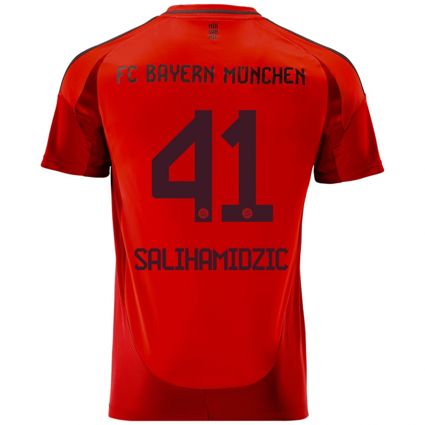 Niño Camiseta Nick Salihamidzic #41 Rojo 1ª Equipación 2024/25 La Camisa Perú