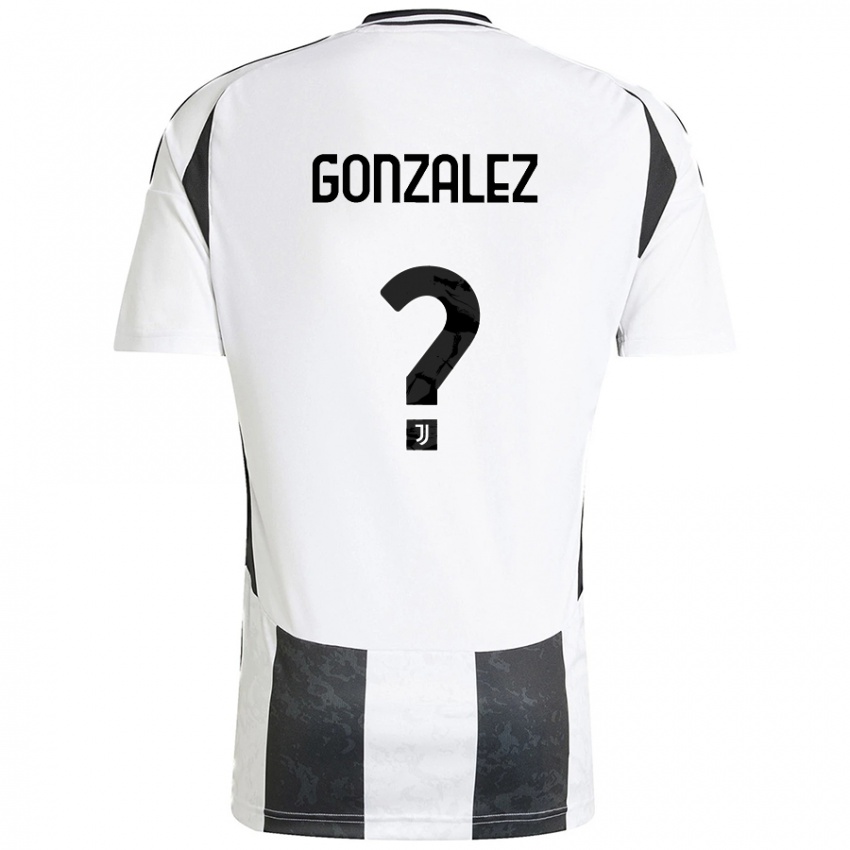 Niño Camiseta Facundo González #0 Blanco Negro 1ª Equipación 2024/25 La Camisa Perú