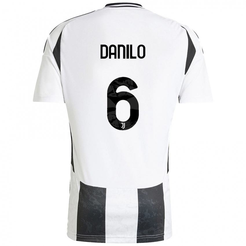 Niño Camiseta Danilo #6 Blanco Negro 1ª Equipación 2024/25 La Camisa Perú