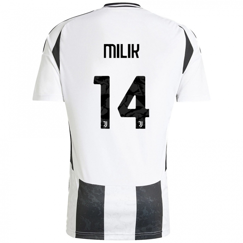 Niño Camiseta Arkadiusz Milik #14 Blanco Negro 1ª Equipación 2024/25 La Camisa Perú