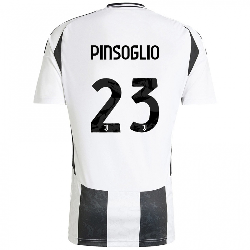 Niño Camiseta Carlo Pinsoglio #23 Blanco Negro 1ª Equipación 2024/25 La Camisa Perú