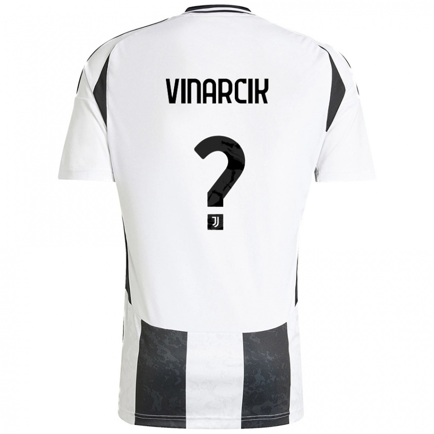 Niño Camiseta Jakub Vinarcik #0 Blanco Negro 1ª Equipación 2024/25 La Camisa Perú