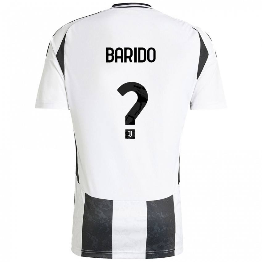 Niño Camiseta Francisco Barido #0 Blanco Negro 1ª Equipación 2024/25 La Camisa Perú