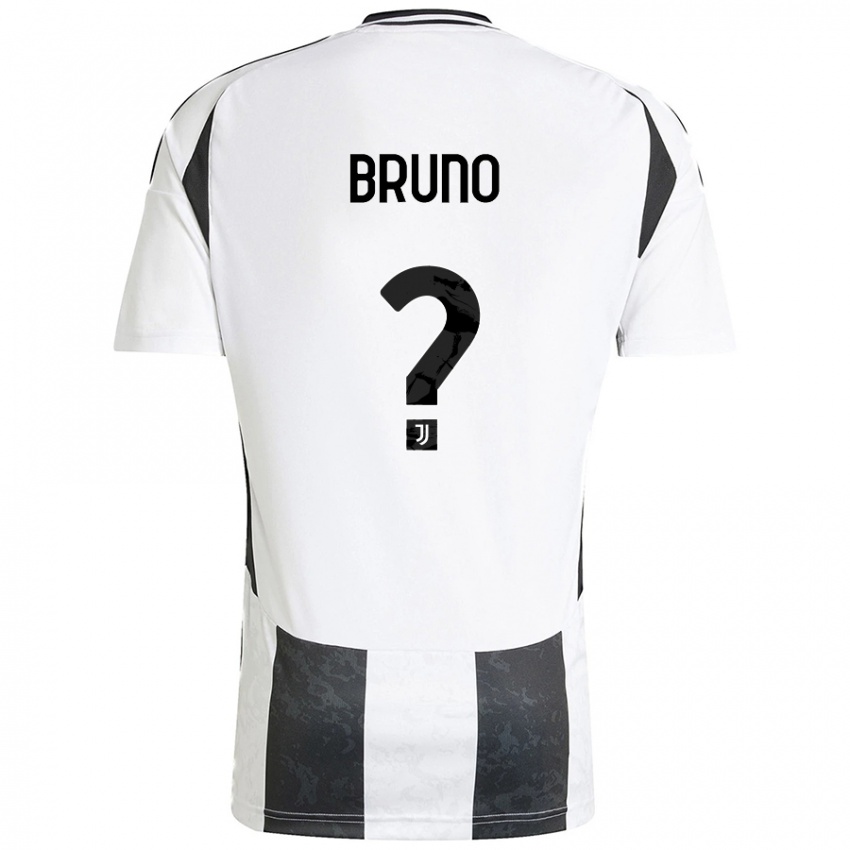 Niño Camiseta Giovanni Bruno #0 Blanco Negro 1ª Equipación 2024/25 La Camisa Perú