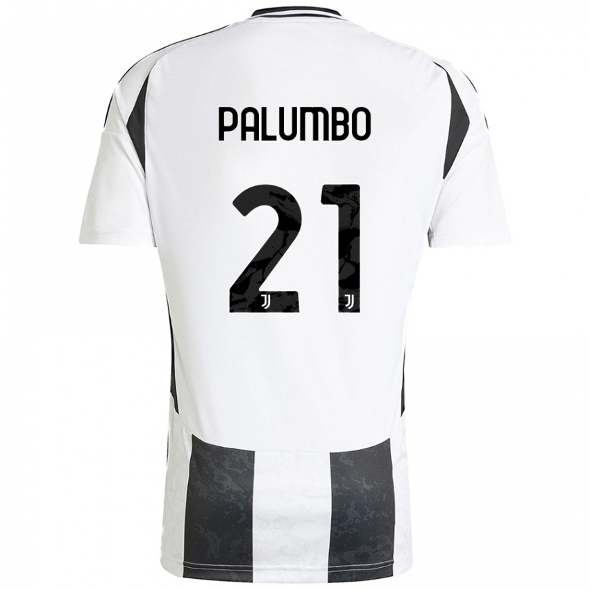 Niño Camiseta Martin Palumbo #21 Blanco Negro 1ª Equipación 2024/25 La Camisa Perú