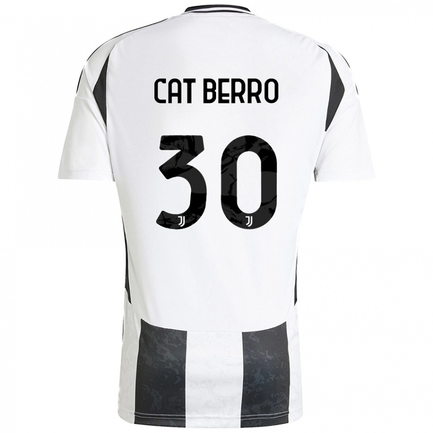 Niño Camiseta Simone Cat Berro #30 Blanco Negro 1ª Equipación 2024/25 La Camisa Perú