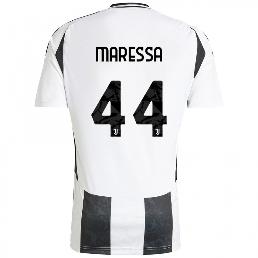 Niño Camiseta Tommaso Maressa #44 Blanco Negro 1ª Equipación 2024/25 La Camisa Perú