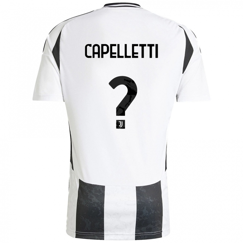 Niño Camiseta Alessia Capelletti #0 Blanco Negro 1ª Equipación 2024/25 La Camisa Perú