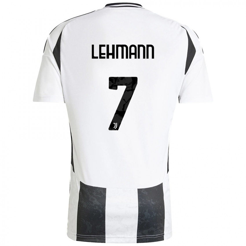 Niño Camiseta Alisha Lehmann #7 Blanco Negro 1ª Equipación 2024/25 La Camisa Perú