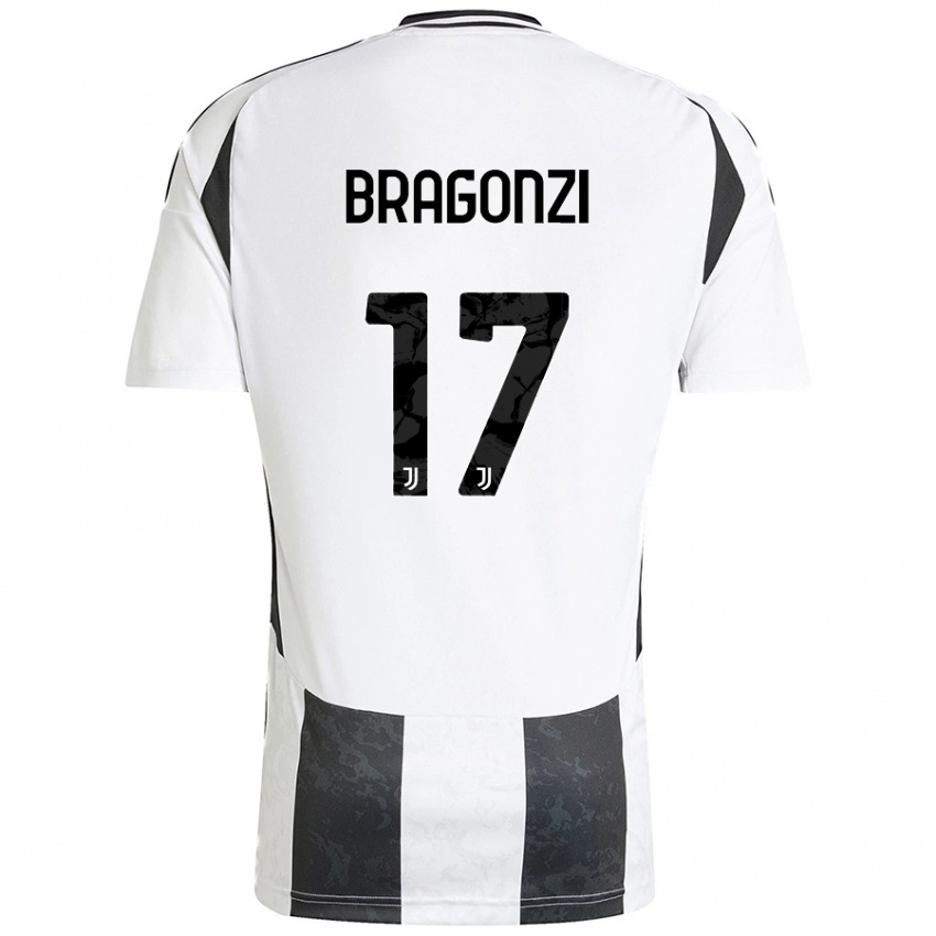 Niño Camiseta Asia Bragonzi #17 Blanco Negro 1ª Equipación 2024/25 La Camisa Perú