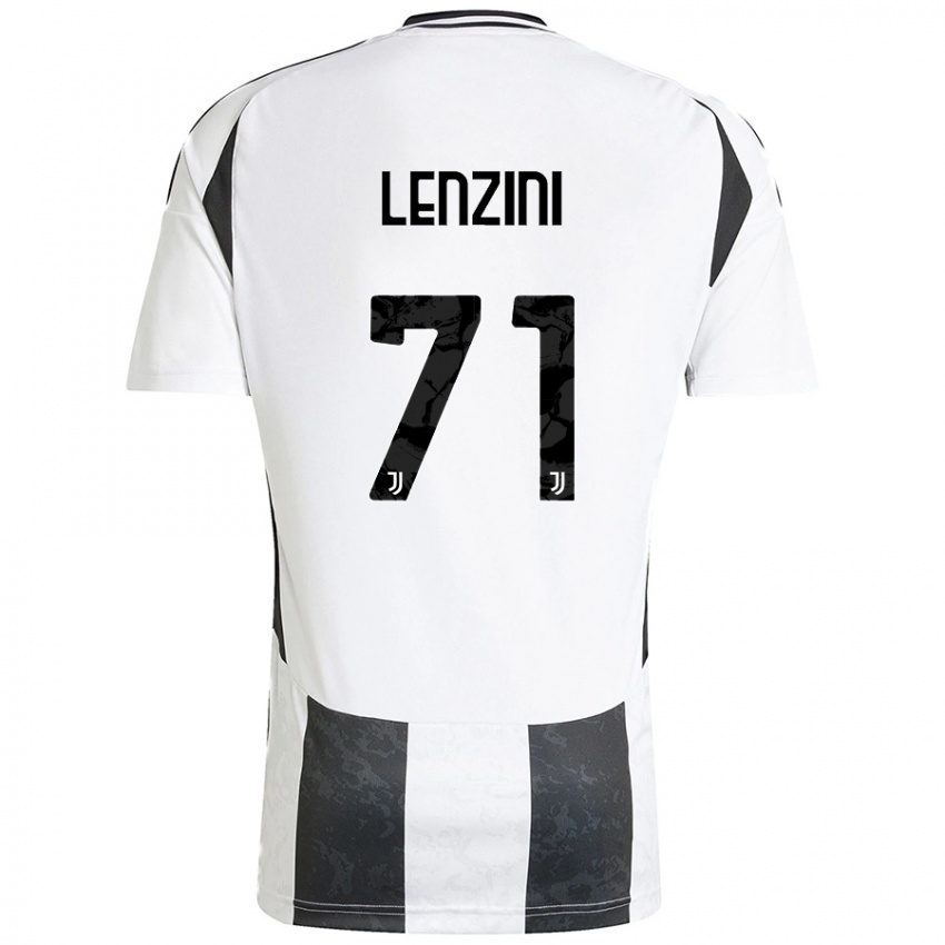 Niño Camiseta Martina Lenzini #71 Blanco Negro 1ª Equipación 2024/25 La Camisa Perú