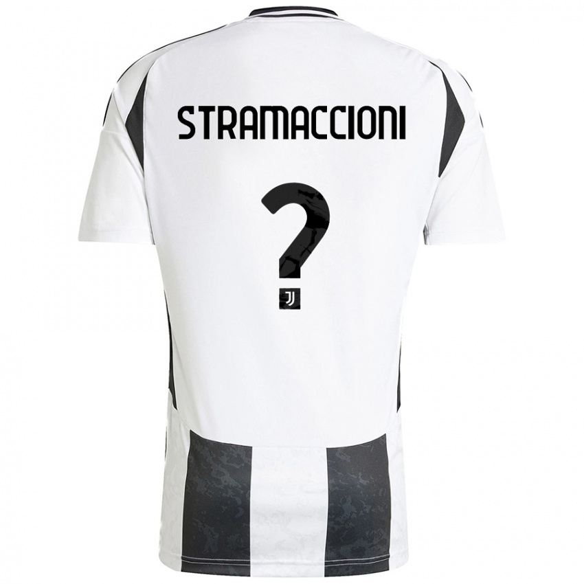 Niño Camiseta Diego Stramaccioni #0 Blanco Negro 1ª Equipación 2024/25 La Camisa Perú