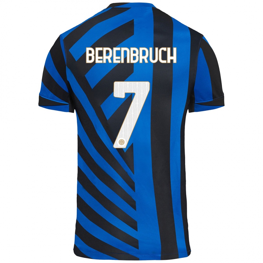 Niño Camiseta Thomas Berenbruch #7 Azul Negro 1ª Equipación 2024/25 La Camisa Perú