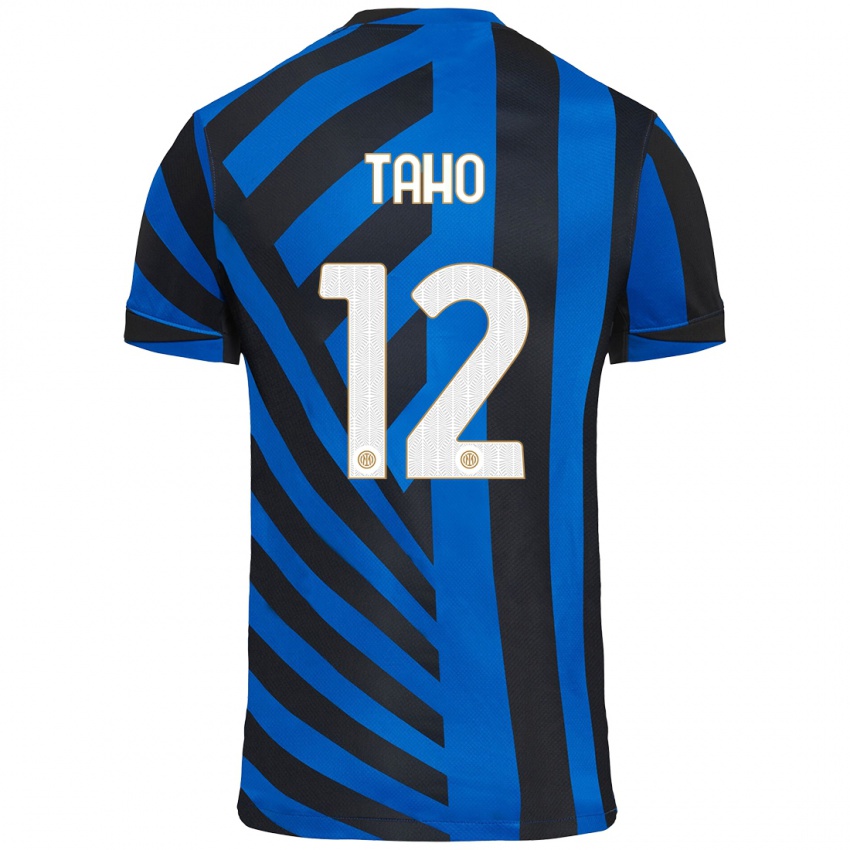 Niño Camiseta Alain Taho #12 Azul Negro 1ª Equipación 2024/25 La Camisa Perú