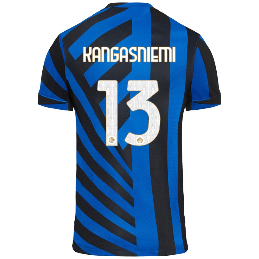 Niño Camiseta Ilari Kangasniemi #13 Azul Negro 1ª Equipación 2024/25 La Camisa Perú