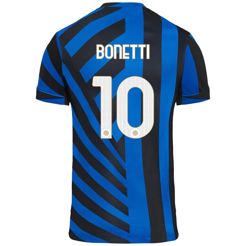 Niño Camiseta Tatiana Bonetti #10 Azul Negro 1ª Equipación 2024/25 La Camisa Perú