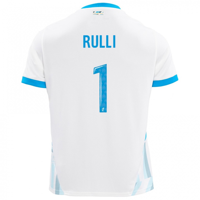 Niño Camiseta Gerónimo Rulli #1 Blanco Azul Cielo 1ª Equipación 2024/25 La Camisa Perú