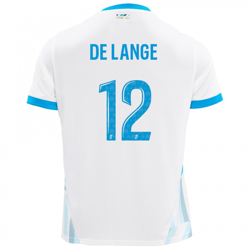 Niño Camiseta Jeffrey De Lange #12 Blanco Azul Cielo 1ª Equipación 2024/25 La Camisa Perú