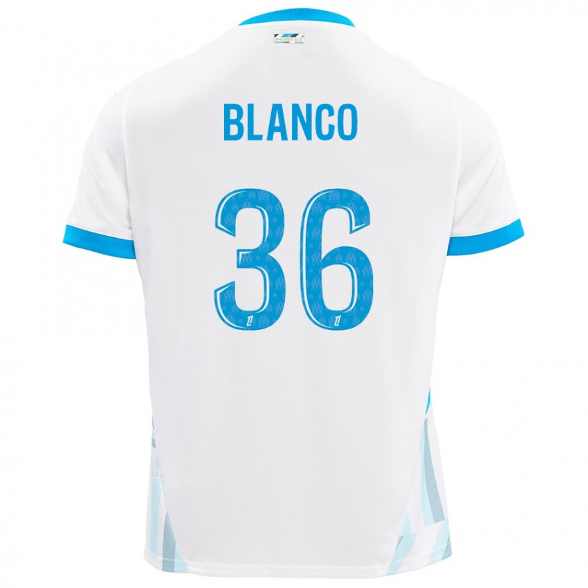 Niño Camiseta Ruben Blanco #36 Blanco Azul Cielo 1ª Equipación 2024/25 La Camisa Perú