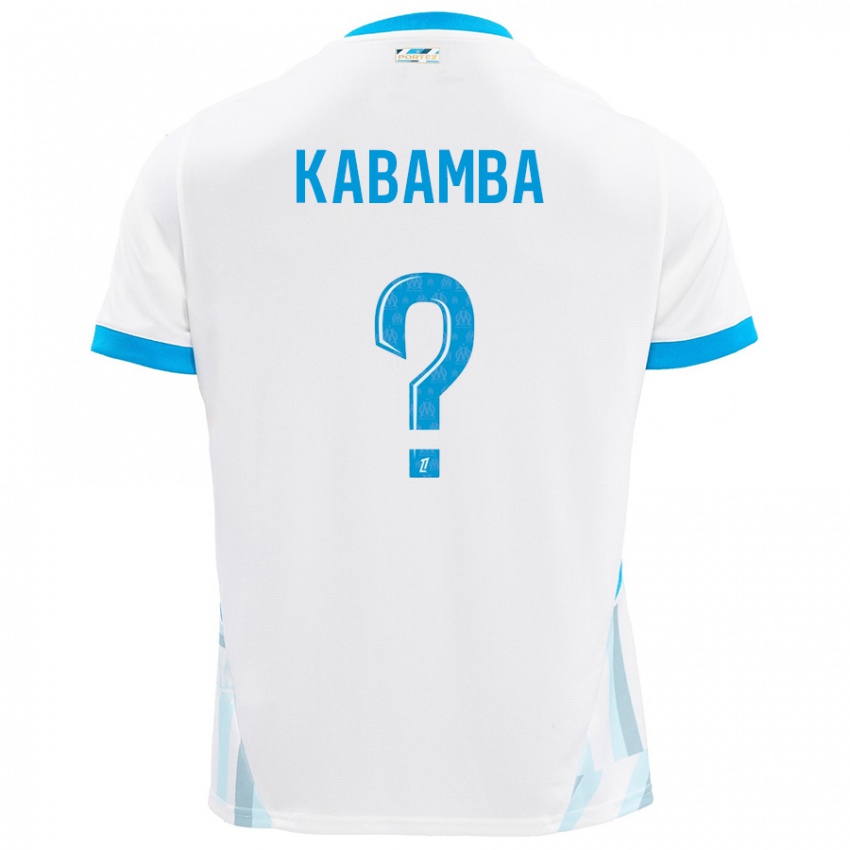 Niño Camiseta Alexis Kabamba #0 Blanco Azul Cielo 1ª Equipación 2024/25 La Camisa Perú