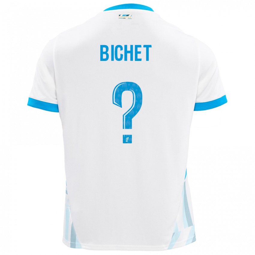 Niño Camiseta Tristan Bichet #0 Blanco Azul Cielo 1ª Equipación 2024/25 La Camisa Perú