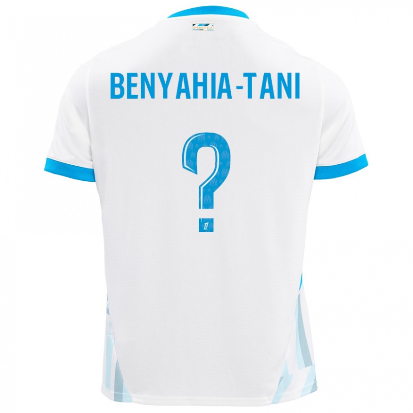 Niño Camiseta Aylan Benyahia-Tani #0 Blanco Azul Cielo 1ª Equipación 2024/25 La Camisa Perú