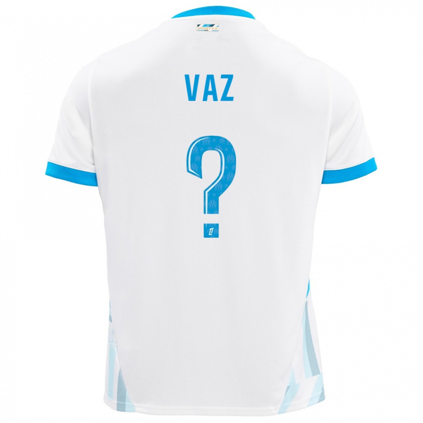 Niño Camiseta Robinio Vaz #0 Blanco Azul Cielo 1ª Equipación 2024/25 La Camisa Perú