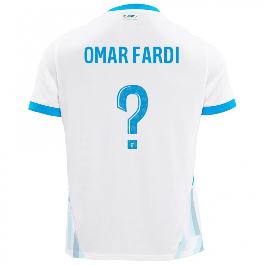 Niño Camiseta El Omar Fardi #0 Blanco Azul Cielo 1ª Equipación 2024/25 La Camisa Perú