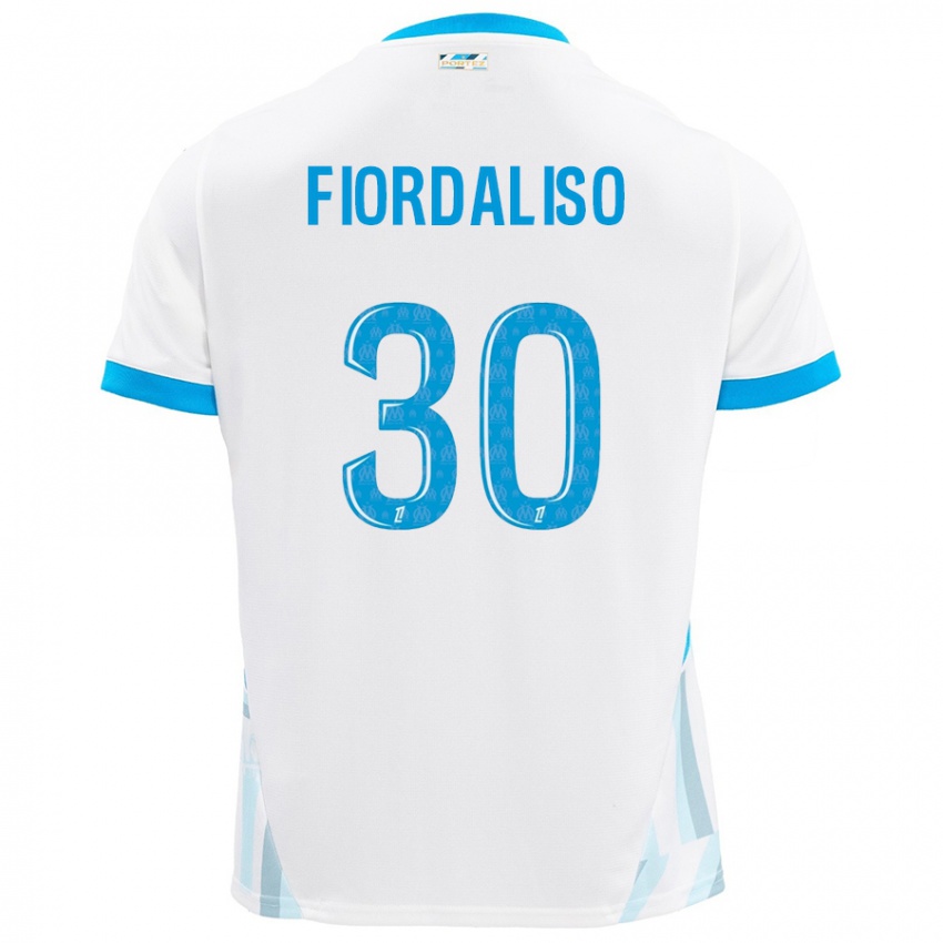 Niño Camiseta Thelma Fiordaliso #30 Blanco Azul Cielo 1ª Equipación 2024/25 La Camisa Perú